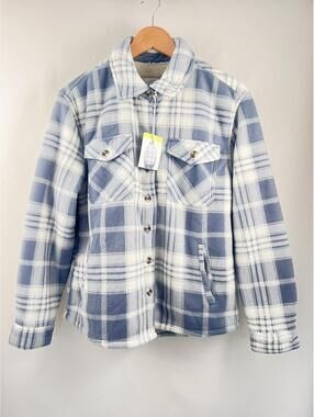 NWT Sage Collective Plaid Sherpa Jacket Women's Small